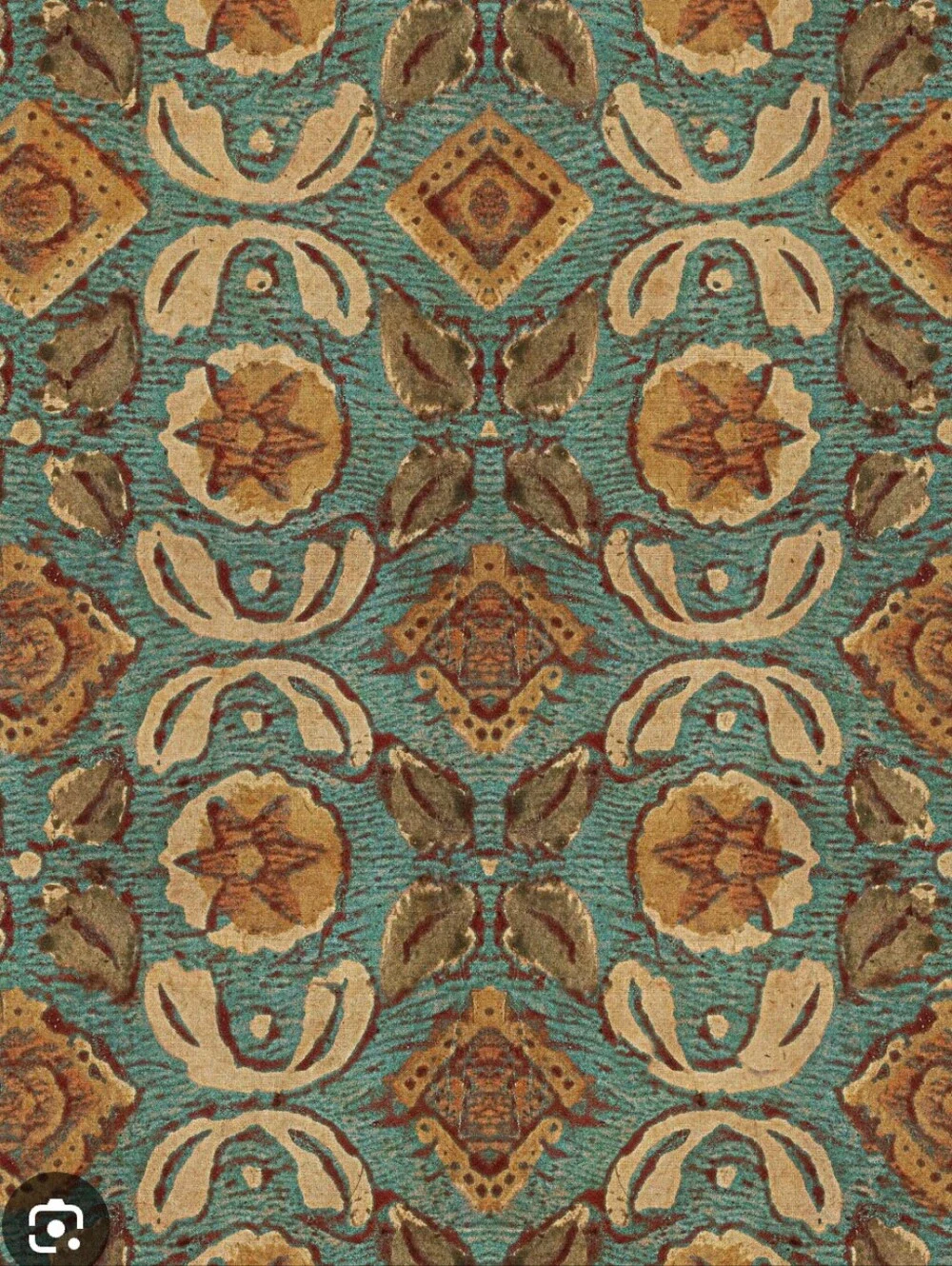 Anthropologie MIND THE GAP VARANASI Topaz Wallpaper One Roll New